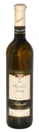 Fľaša vína Ryzlink vlašský 2013, pozdný sber (polosuché)