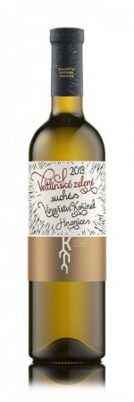Fľaša vína Veltlínské zelené 2013, pozdný sber (suché)