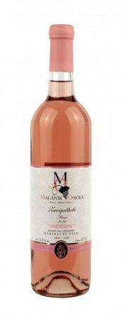 Fľaša vína Zweigeltrebe rosé 2014, kabinetné víno (polosuché)