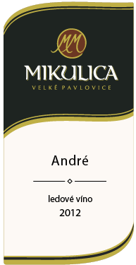 Fľaša vína André 2012, ľadové víno (sladké)