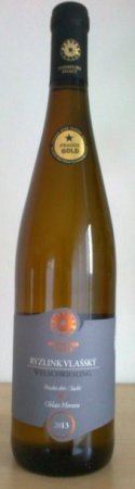 Fľaša vína Ryzlink vlašský 2013, pozdný sber (suché)