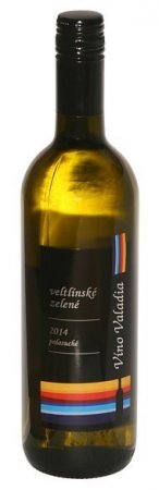 Fľaša vína Veltlínské zelené 2014, zemské víno (polosuché)