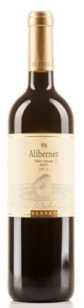 Fľaša vína Alibernet 2011, výber z hrozna (suché)