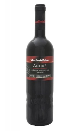 Fľaša vína André 2009, akostné víno (suché)