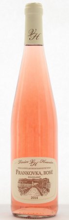 Fľaša vína Frankovka rosé 2014, kabinetné víno (polosladké)
