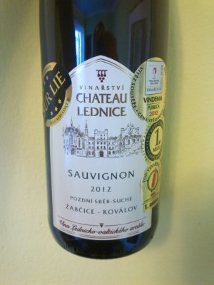 Fľaša vína Sauvignon 2012, pozdný sber (suché)