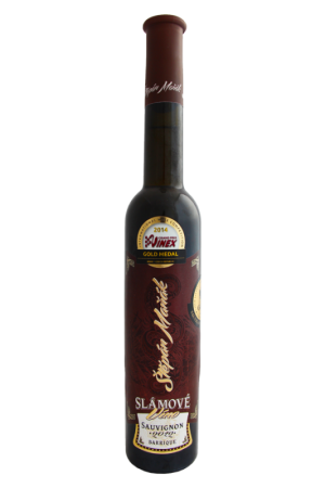 Fľaša vína Sauvignon barrique 2012, slamové víno (sladké)