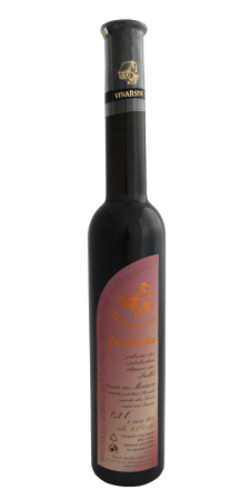 Fľaša vína Frankovka 2012, slamové víno (sladké)