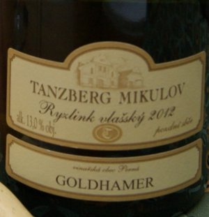 Fľaša vína Ryzlink vlašský 2012, pozdný sber (suché)