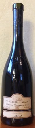 Fľaša vína Cabernet Sauvignon 2008, pozdný sber (suché)