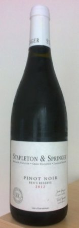 Fľaša vína Pinot noir (Ben's Reserve) 2012, zemské víno (suché)