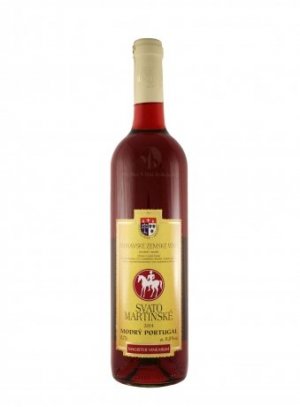 Fľaša vína Modrý Portugal (Svatomartinské) 2014, zemské víno (suché)