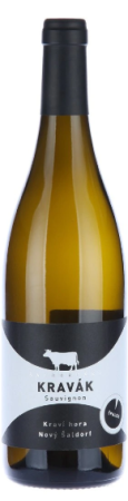 Fľaša vína Sauvignon (Kravák) 2013, pozdný sber (suché)
