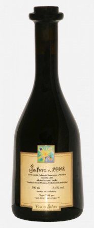 Fľaša vína Šatava 2008, akostné likérové víno (sladké)