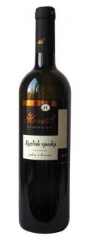 Fľaša vína Ryzlink rýnský 2013, výber z hrozna (polosuché)