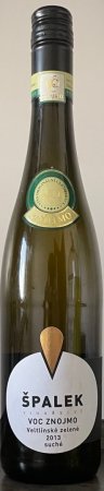 Fľaša vína Veltlínské zelené 2013, voc (suché)
