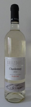 Fľaša vína Chardonnay 2013, pozdný sber (polosladké)