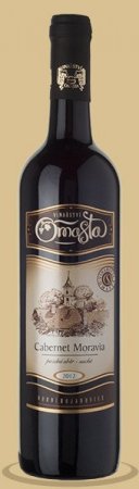 Fľaša vína Cabernet Moravia 2012, pozdný sber (suché)