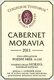 Fľaša vína Cabernet Moravia 2011, pozdný sber (suché)