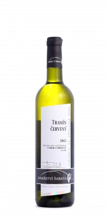 Fľaša vína Tramín červený 2012, výber z hrozna (suché)
