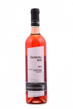 Fľaša vína Frankovka ROSÉ 2012, pozdný sber (polosuché)