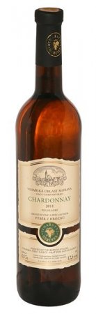 Fľaša vína Chardonnay 2011, výber z hrozna (polosladké)