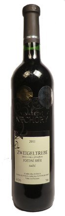 Fľaša vína Zweigeltrebe 2011, pozdný sber (suché)