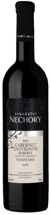 Fľaša vína Cabernet Sauvignon reserve 2011, pozdný sber (suché)