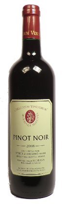 Fľaša vína Pinot Noir 2008, výber z hrozna (suché)
