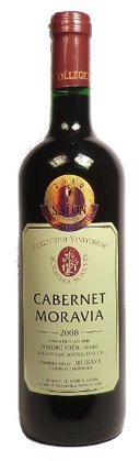 Fľaša vína Cabernet Moravia 2008, pozdný sber (suché)