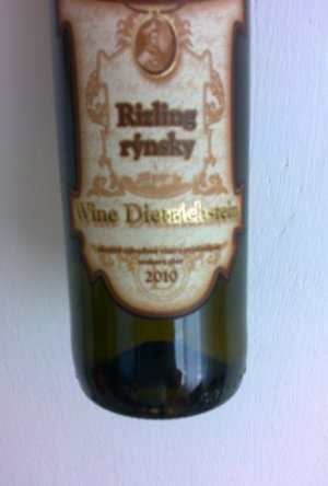 Fľaša vína Ryzlink rýnský 2010, pozdný sber (suché)