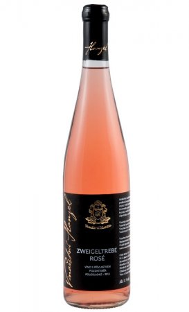 Fľaša vína Zweigeltrebe rosé 2011, pozdný sber (suché)