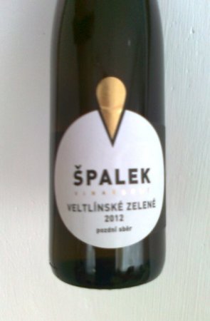 Fľaša vína Veltlínské zelené 2012, pozdný sber (suché)