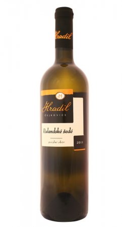 Fľaša vína Rulandské šedé 2012, pozdný sber (polosuché)