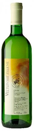 Fľaša vína Veltlínské zelené - klon muškatel 2008, kabinetné víno (suché)