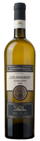 Fľaša vína Ryzlink vlašský (Goldhamer) 2011, voc (suché)