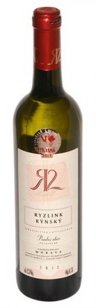 Fľaša vína Ryzlink rýnský 2012, pozdný sber (polosuché)