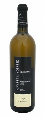 Fľaša vína Chardonnay 2012, výber z hrozna (polosuché)
