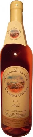 Fľaša vína André rosé 2011, pozdný sber (suché)