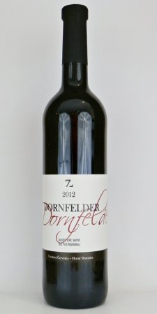 Fľaša vína Dornfelder 2012, pozdný sber (suché)