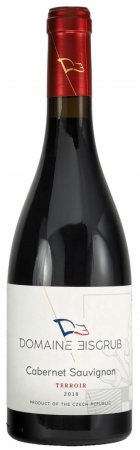 Fľaša vína Cabernet Sauvignon 2018, výber z hrozna (suché)