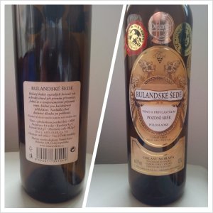 Fľaša vína Rulandské šedé 2010, pozdný sber (polosladké)