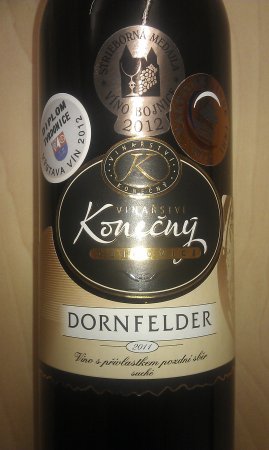 Fľaša vína Dornfelder 2011, pozdný sber (suché)