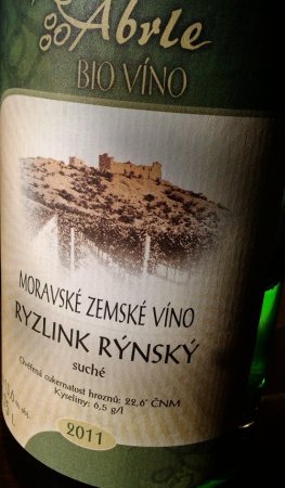 Fľaša vína Ryzlink rýnský 2011, zemské víno