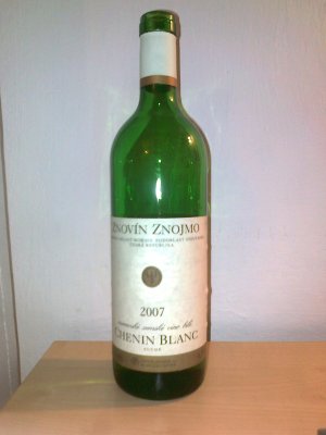 Fľaša vína Chenin Blanc 2007, zemské víno (suché)