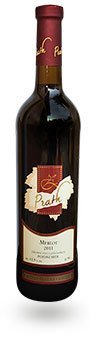 Fľaša vína Merlot 2011, pozdný sber (suché)