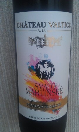 Fľaša vína Svatovavřinecké (Svatomartinské) 2012, akostné víno (suché)