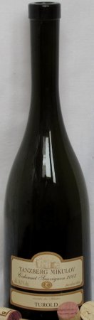 Fľaša vína Cabernet Sauvignon 2007, pozdný sber (suché)