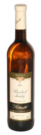 Fľaša vína Ryzlink vlašský 2011, pozdný sber (polosladké)