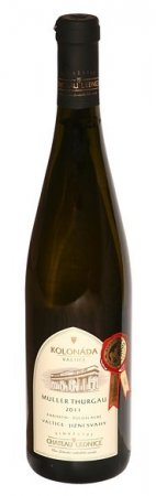 Fľaša vína Müller Thurgau (Kolonáda) 2011, kabinetné víno (polosladké)